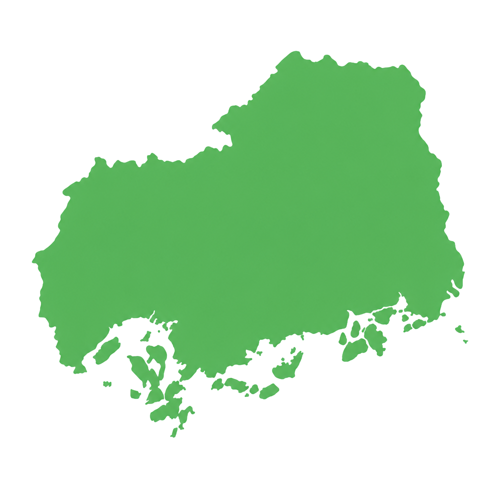 広島県の対応エリア図